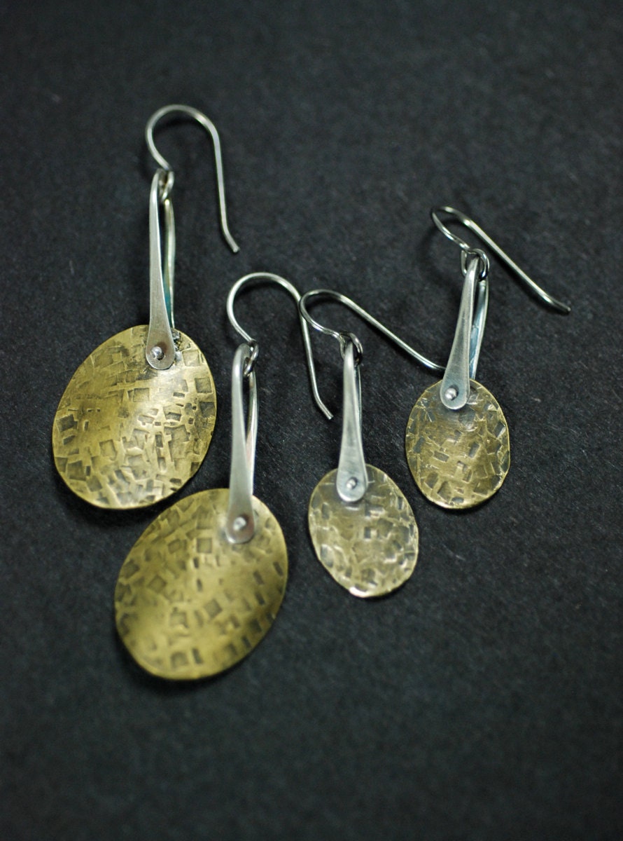 Petite Medallion Earrings by MaggieJs on Etsy