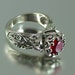 RESERVED for B. The ENCHANTED PRINCESS 14k gold Ruby engagement ring