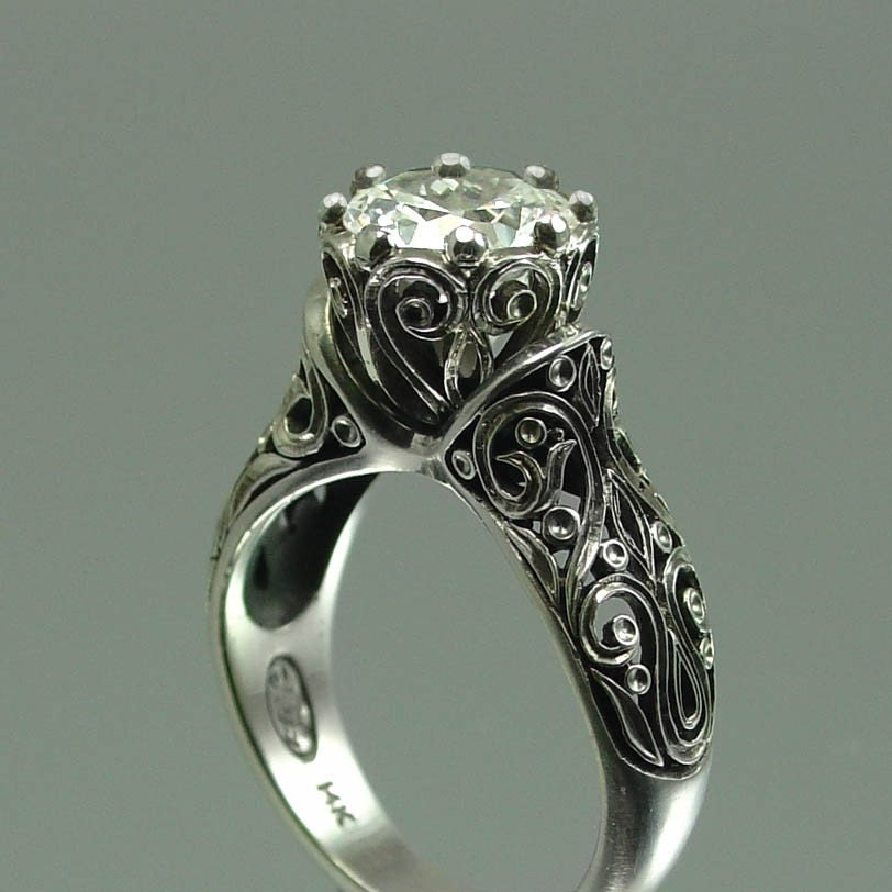 white sapphire wedding ring