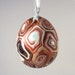 Egg Ornament - Polymer Clay Over Eggshell, Geology