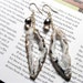 HUGE, Smolder, Bejeweled Geode Slice Earrings