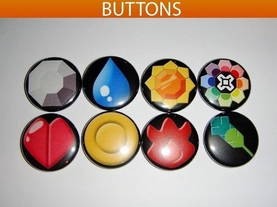 Pokemon Indigo League Gym Badges