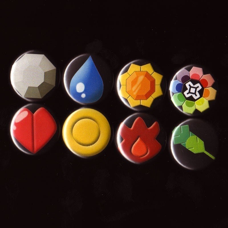 Pokemon Indigo League Gym Badges