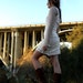 SALE- White Wandering Vine Dress