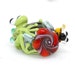Margo lampwork beads frog bee