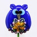 Margo lampwork beads owl