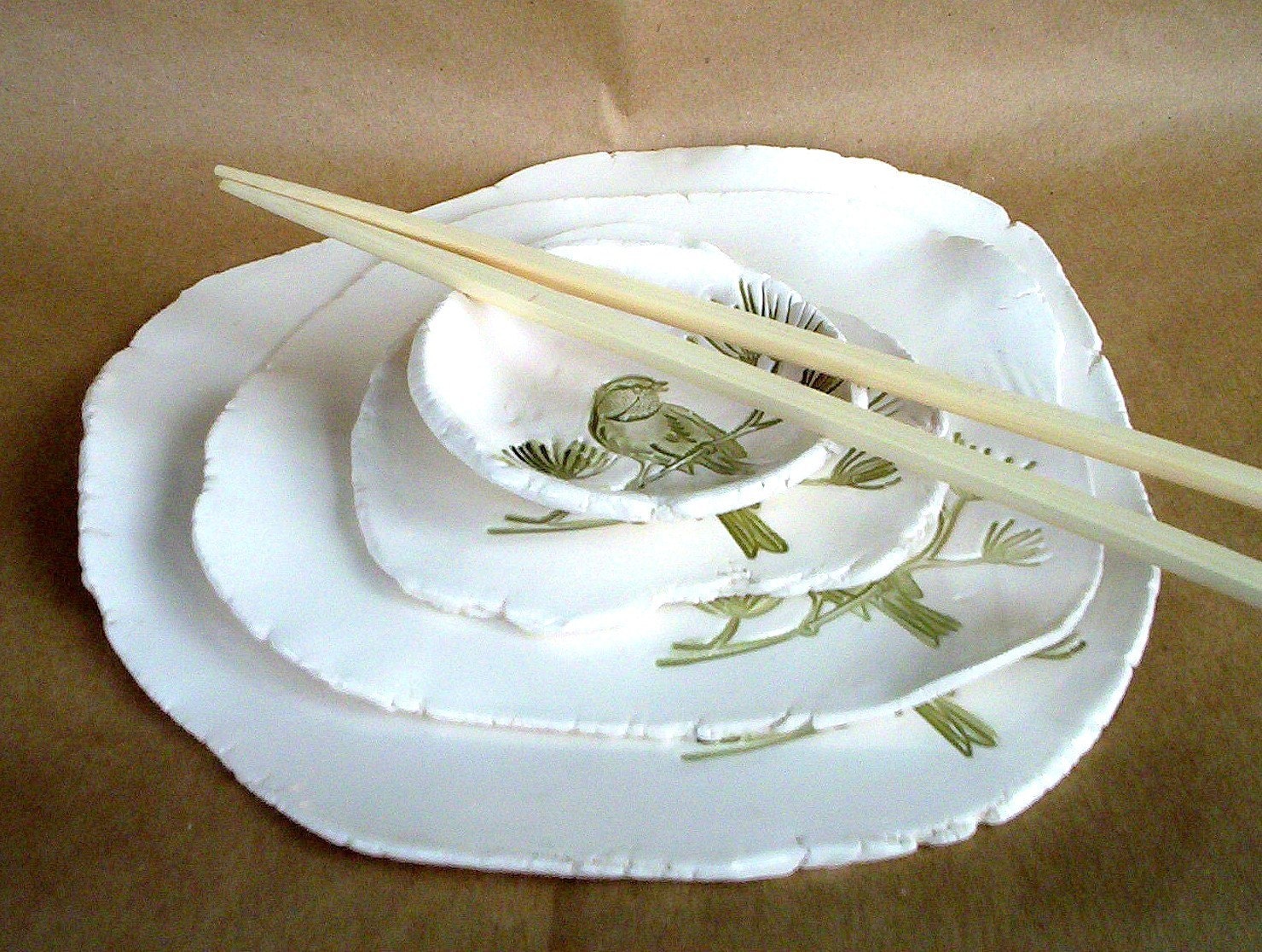 Ceramic Hand Built Sushi set