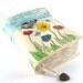 Spring Flowers, Painted Fabric Journal
