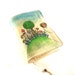 Journal, Notebook, Diary, Painted Fabric, Secret Garden