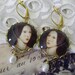 Tudor Earrings - Anne Boleyn with Freshwater Pearls