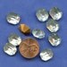 LARGE OCTAGON RHINESTONES Lot of (12) Vintage Glass Rectangle 10mm x 12mm Gold Foil Back mORE aVAILABLE 0t2
