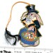 Bridge Tally EASTER BUNNY Die Cut With Tassel 8065
