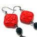 Cinnebar Earrings . Harmony Chinoise Chic (Last Piece)