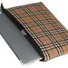 Laptop sleeve Macbook pro 15 inch tartan plaid non scratch zippered