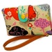 Trees Women's - cell phone wallet - turquoise - iphone 5 and 5s wristlet - Smart Phone Wallet - ID wallet- Samsung - USB