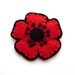 SALE Little Red Poppy, felt flower brooch
