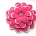SALE Large Felt Flower Brooch, pink and lilac felt