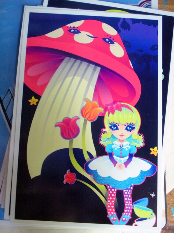 Alice After Dark 4x6 giclee Print