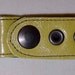 Darkwear Green Leather Key Fob w Grommets tankard strap belt clip keychain
