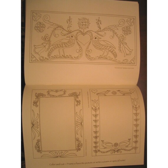 American Fraktur Paint-and-Color Book a Folk Art coloring