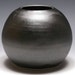 Round Vase in Metallic Black