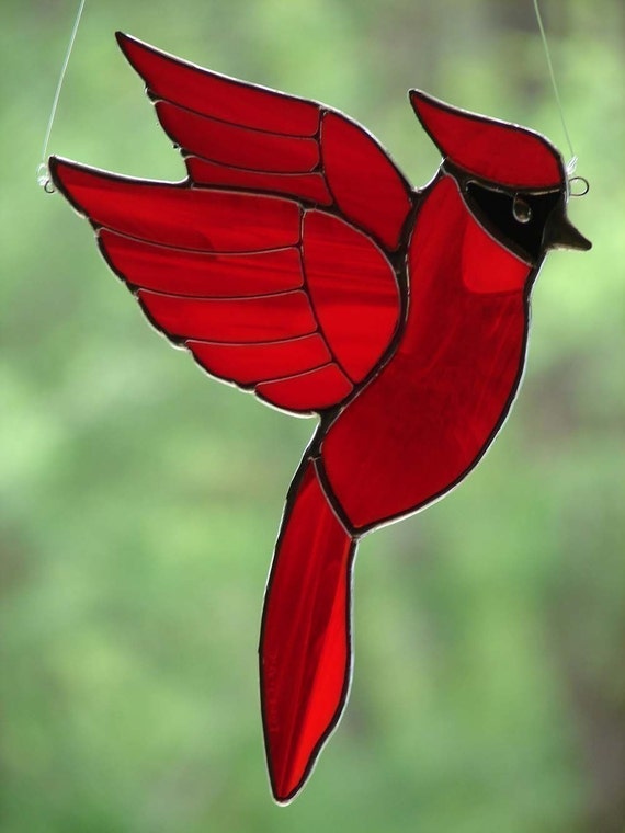 Stained Glass Cardinal