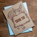 Letterpress Thank You Cards - Thank You Notes - Baby Thank You Card - Baby Thank Yous - Sweet Fawn Card Set