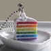 Rainbow Cake Necklace - Food Jewelry