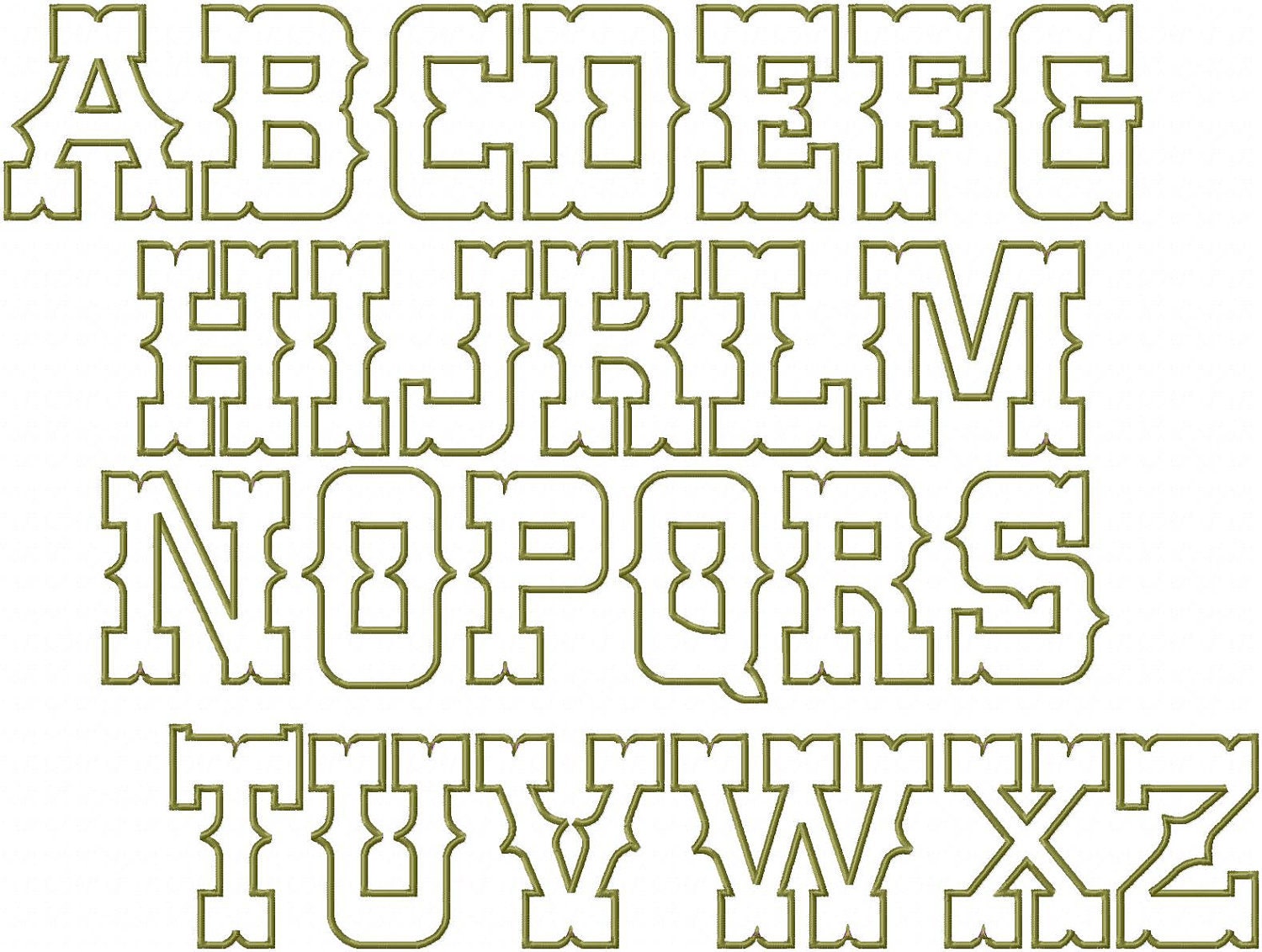 Printable Letters Old West