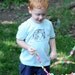 SALE - light blue kitty tee - kids size 4