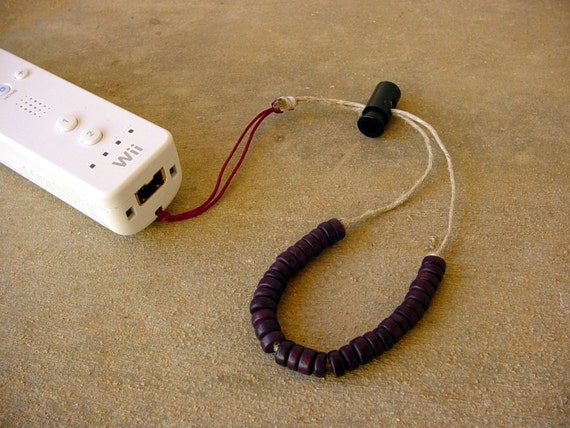 Wooden Bead Wii Wristband