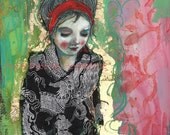 Silent Blessing -  - Fine Art Reproduction On Wood by Maria Pace-Wynters