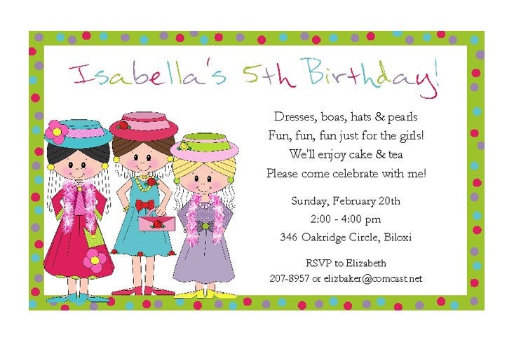 Dress Up Party Invitation Wording Ideas 2