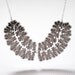 Nudibranch Necklace - stainless steel and white acrylic necklace
