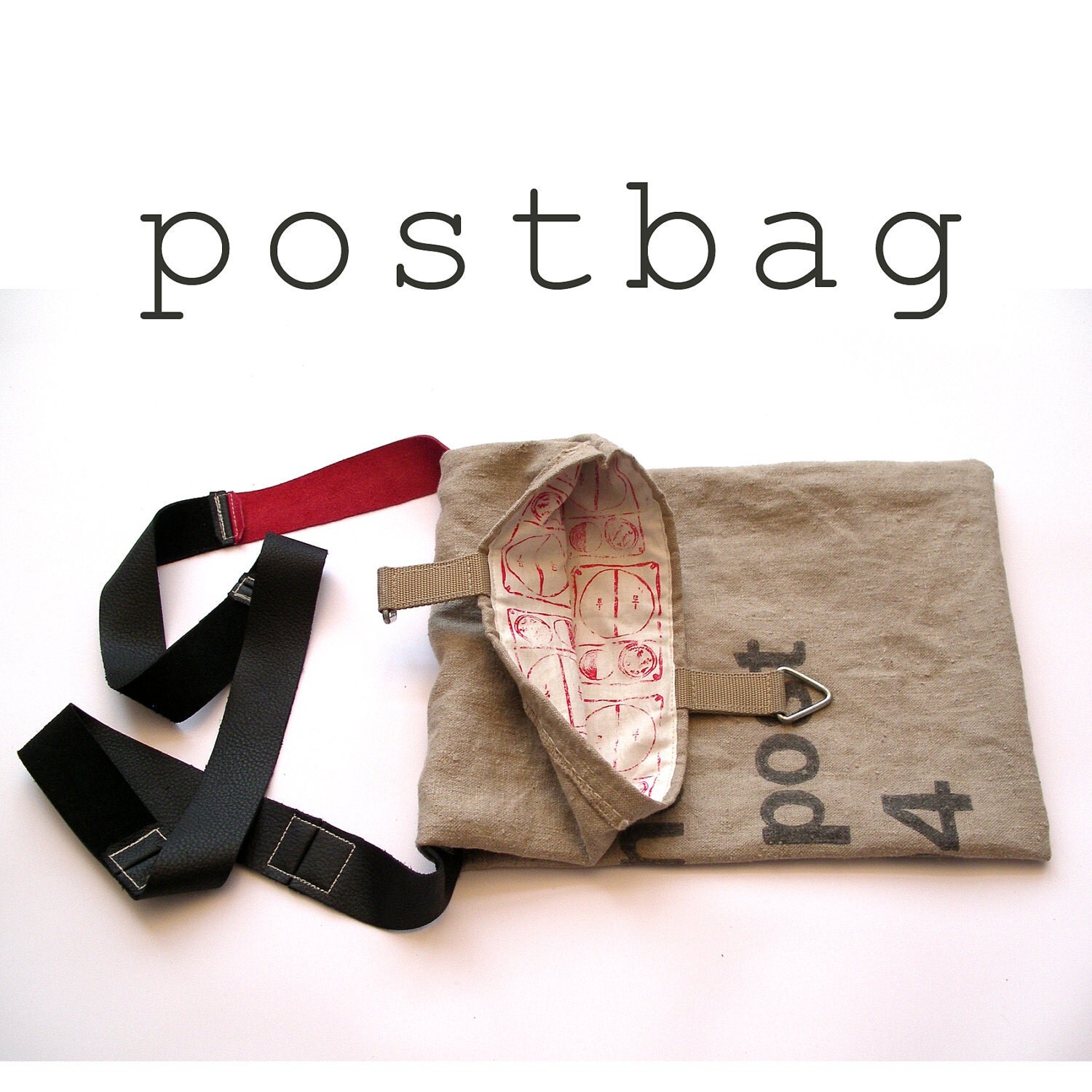 Canvas Shoulderbag / Postbag / Postal Bag
