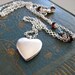 RESERVED LISTING small heart locket in sterling silver