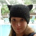 Purrfect Kitty Ear Hat-In Black Fleck
