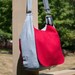 No. 372 - Boho Schoolgirl Messenger with Red Wool Accents