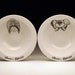 BONE APPETIT cereal bowl Set of 4 skeletal images