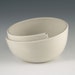 SALE Whirl Bowl with Pearl Slip Design