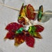 Fall Leaves and Flowers, Lampwork