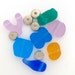 Lampwork Etched Sea Beach Glass, Handmade SRA LETEAM