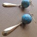 Brass Earrings, Teardrop Charm, Vintage Beads, Repurposed Jewelry 'Vivacious Verdigris' by Glamourpuss Creations on etsy
