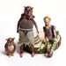 Birgitta and the 3 animal spirits - Art doll - the spirit of owl