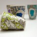Cameo cup - Green birds - Boy Silhouette
