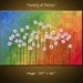 Art Painting Large Abstract Modern Landscape Garden Flowers Floral for your home or business ... 36" x 24" ... Family of Daisies