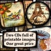 LAST ONE -- Both Piddix Digital Collage Sheet CDs -- Circles and Squares -- for just 34.95
