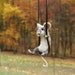 Tiny Gray Mouse Necklacel - needle felted