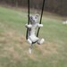 Tiny Cat Necklace - needle felted