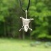 Tiny Possum Necklace - needle felted